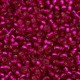 Miyuki rocailles Perlen 11/0 - Dyed silver lined raspberry 11-1436